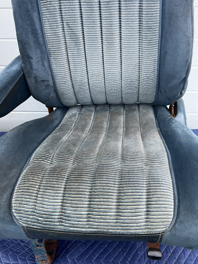 1988-1994 Chevrolet Silverado GMC Front Seat Two-Tone Blue Cloth Pair OE #5508EM