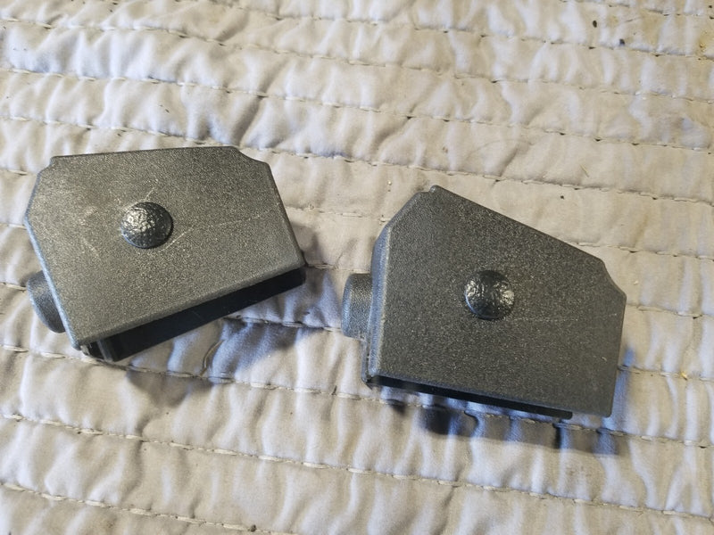 1986-1993 Volvo 240 242 244 245 L R Front Seat Mount Track Trim Covers OE #144AN