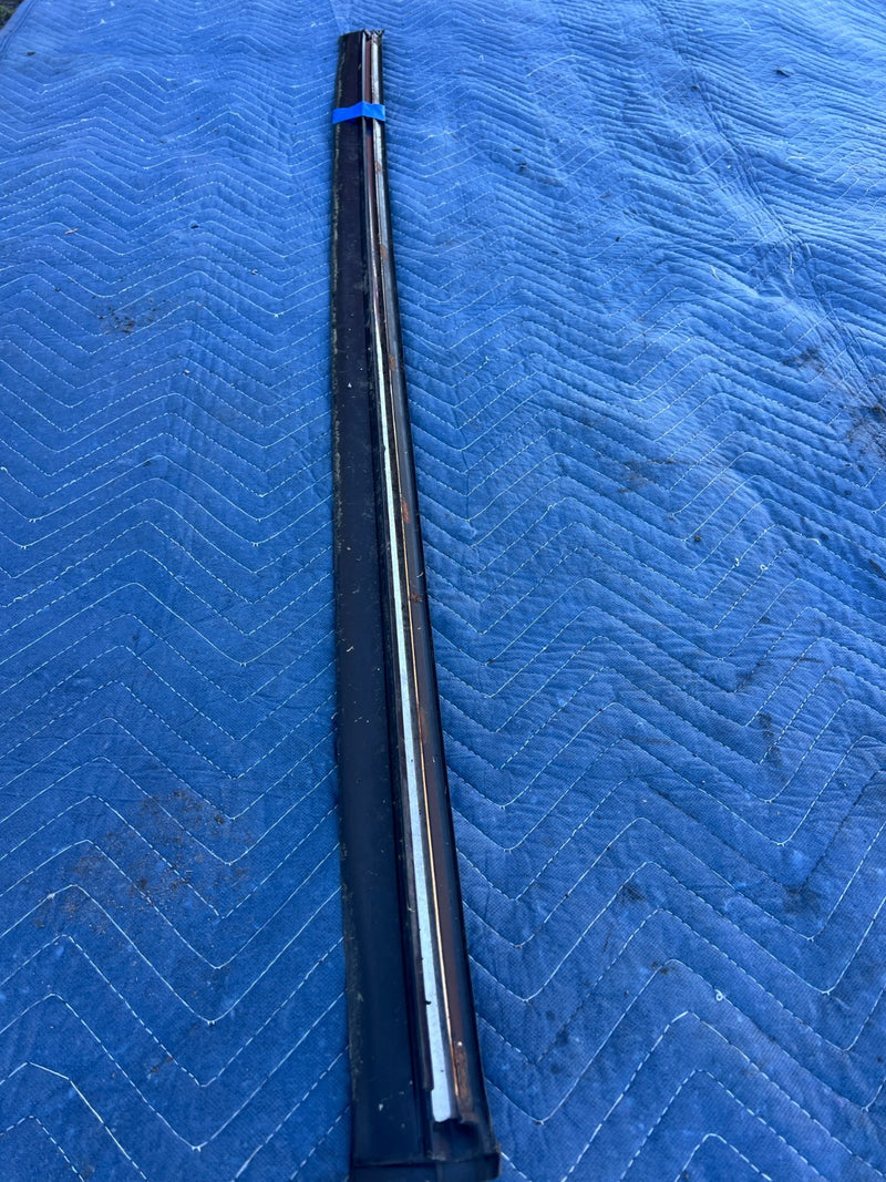 1986-1993 Volvo 240 244 *Sedan Only* Rear Bumper Trim Black & Chrome OEM #4275EM