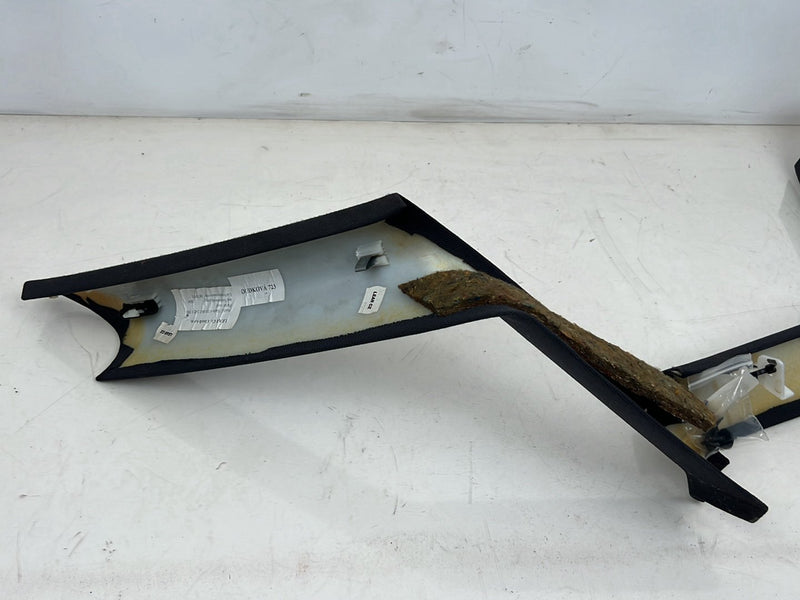 1996-2003 Audi S8 D2 A8 Rear Left & Right C Pillar Trim Pair Black OEM #6382EM