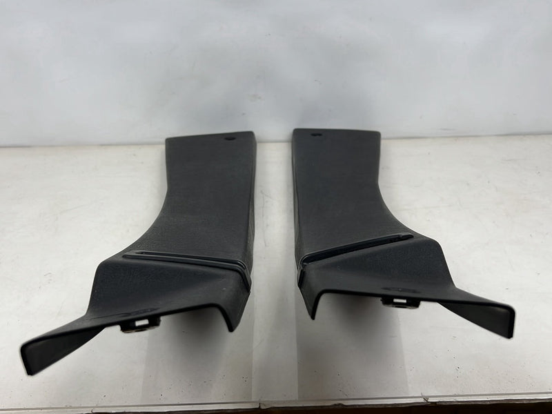 1990-1992 Volvo 740 745 940 Left & Right B Pillar Trim Pair Black OEM #5865EM