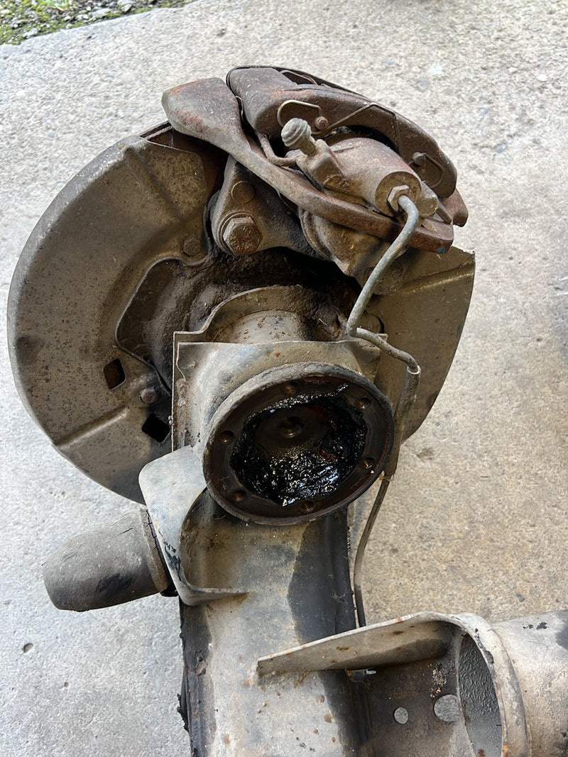 1983-1985 Porsche 944 Rear Trailing Arm Wheel Hub Knuckle Assembly OEM #1852EM