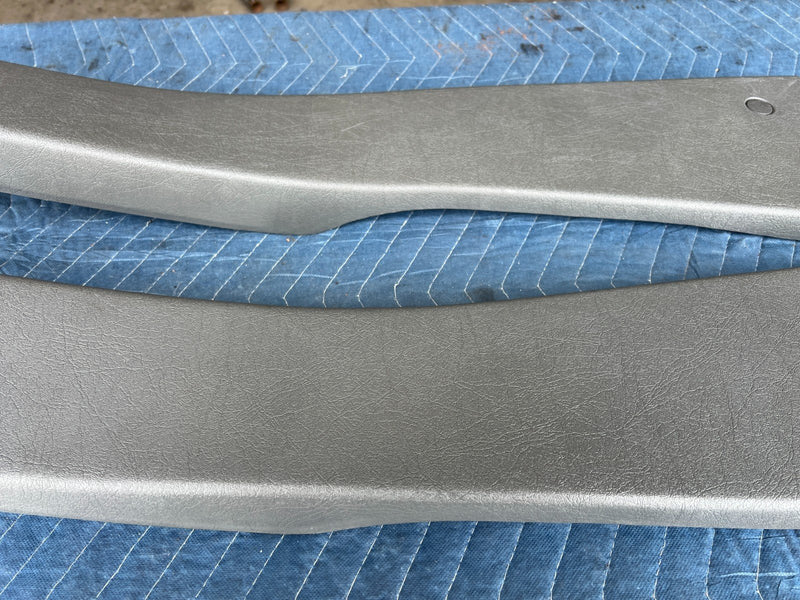 1989-1995 Volvo 740 940 Sedan Right & Left B Pillar Trim Pair Gray OEM #3672EM