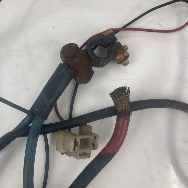 1981-1985 Volvo 240 245 Positive Negative Battery Cable Set OEM