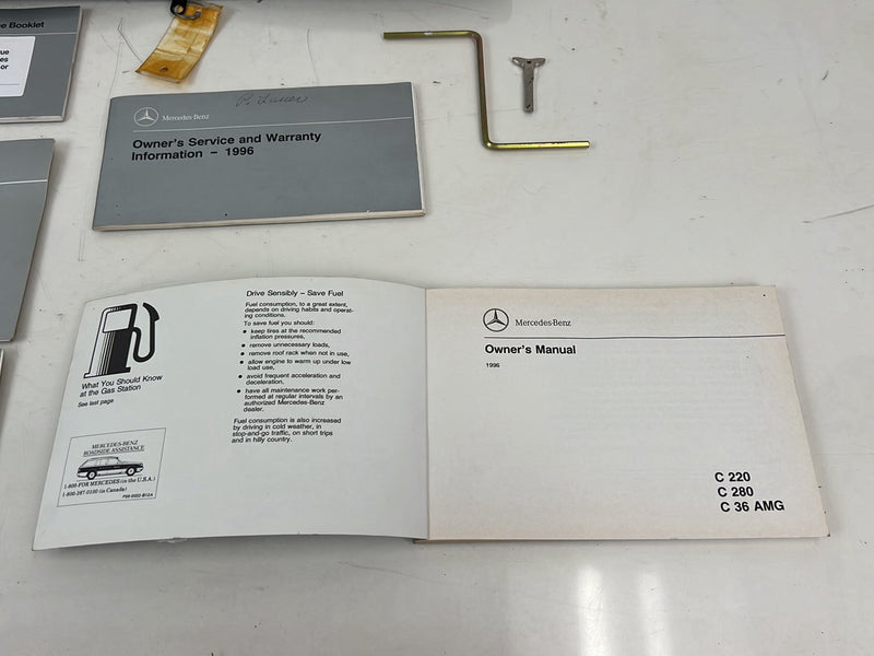1996 Mercedes-Benz C220 C280 Owners User Manual Booklet w/ Case OEM #5622EM