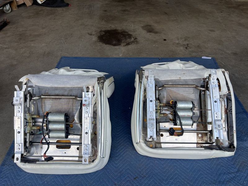 1980-1985 Cadillac Seville Front Left & Right Bucket Seat White OEM #3346M
