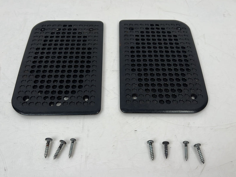 1983-1985 Porsche 944 Door Speaker Trim Grille Cover Pair Black OEM #5562EM
