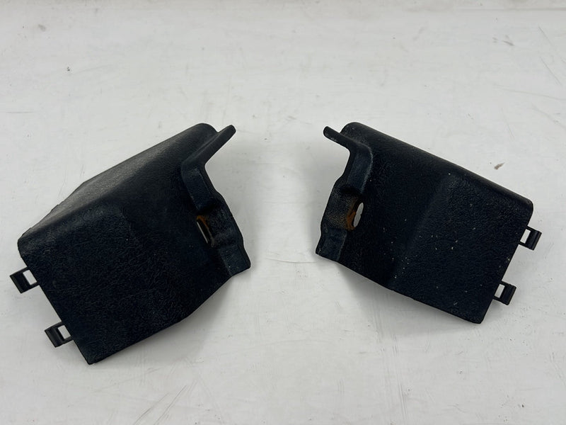 1990-1992 Volvo 740 745 940 Right & Left Seat Track Trim Black Pair 1353552 OEM #5849EM