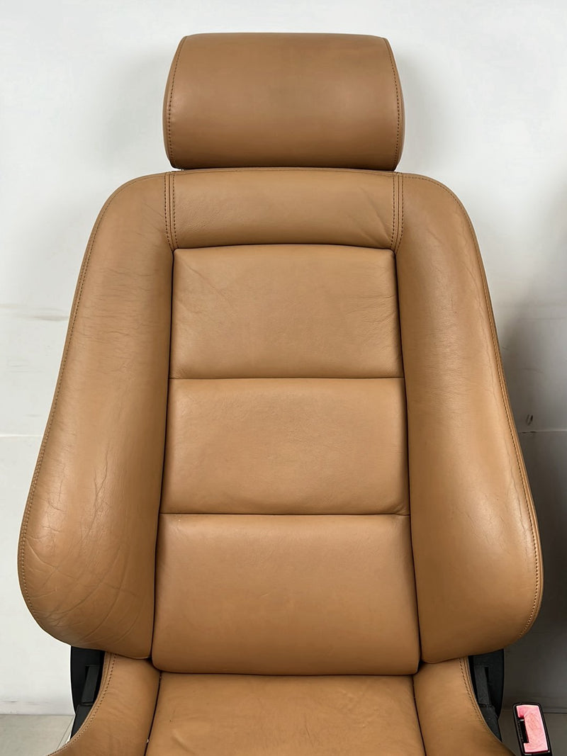 1996-2003 Audi S8 D2 A8 Front & Rear Recaro Caramel Leather Power Seat Set OEM #6384EM
