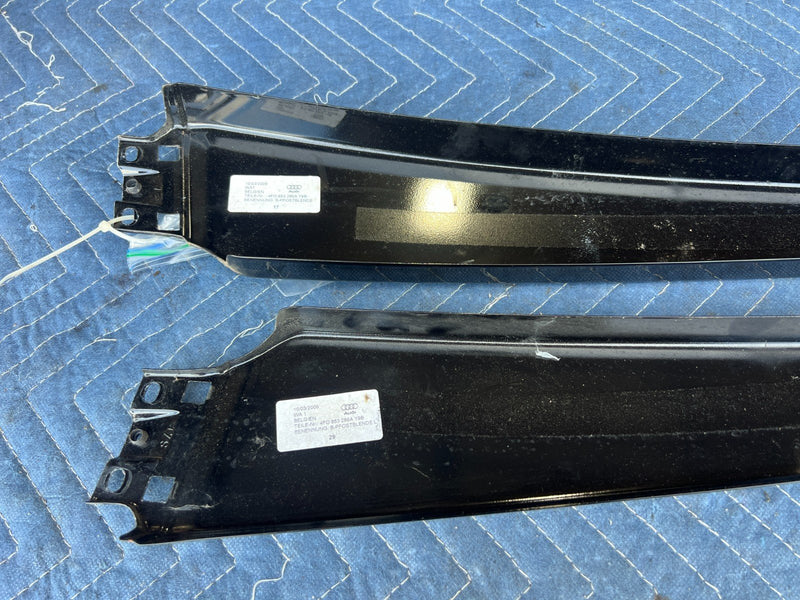2005-2011 Audi A6 Right & Left Exterior Door Trim Pair Black OEM #3442EM