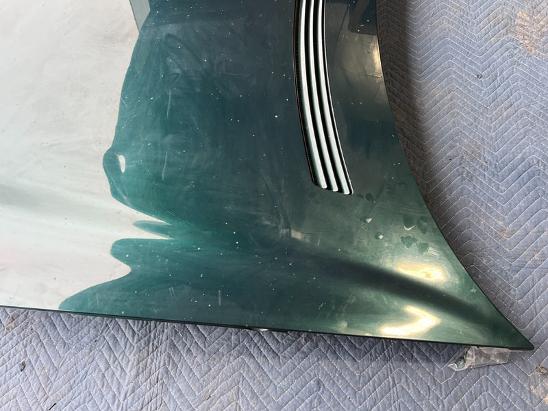 1998-2003 Mercedes W210 E320 Hood Panel Engine Bonnet w/ Grille Green OE #4741EM