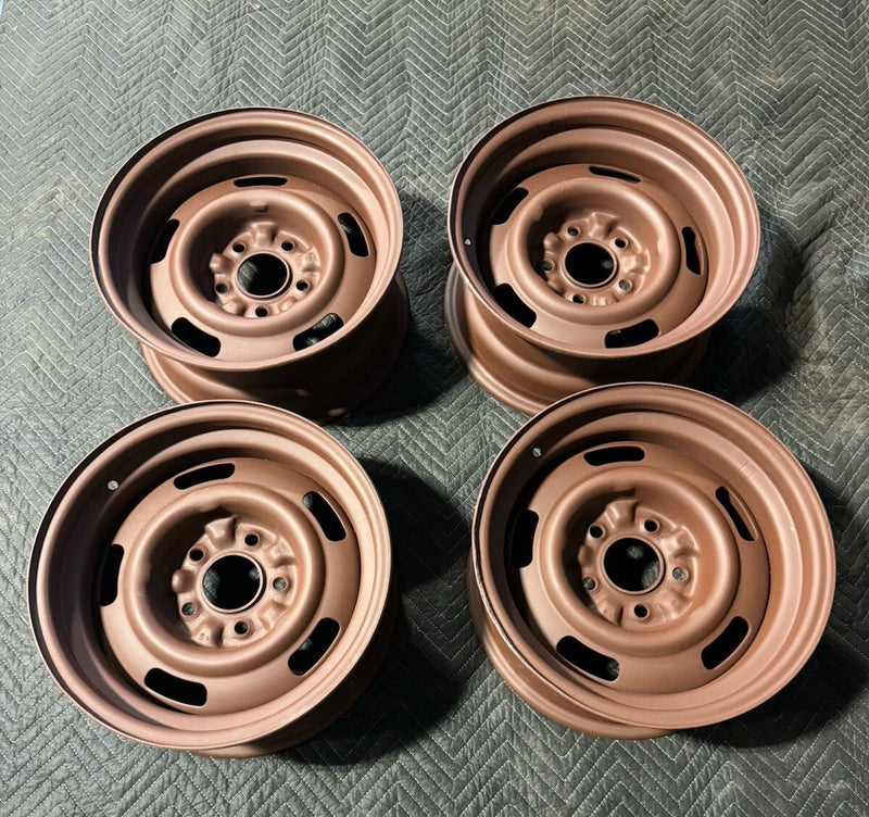 1969 Corvette C3 Staggered 15x7 15x8 Rally Wheel Set Of 4 Dated OEM #4382E