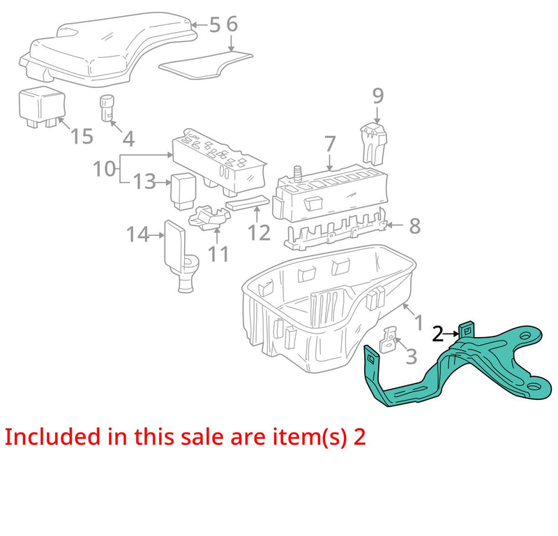 1998-2000 Volvo V70R V70 Engine Bay Fuse Box Wiring Bracket 9128969 OEM #4105E