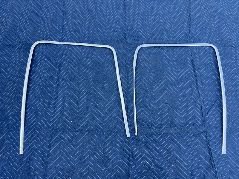 Volvo 240 242 244 245 L & R Window Surround Trim Chrome Early Style OEM #3935E
