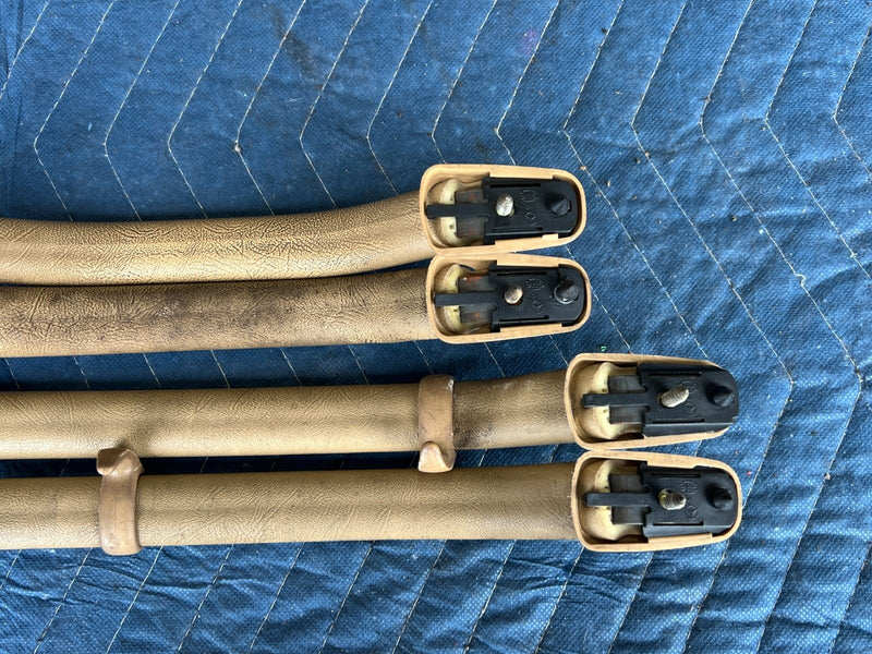 1986-1995 Mercedes 300D W124 Tan RH LH Front Rear Grab Handle Set OEM #2661EM
