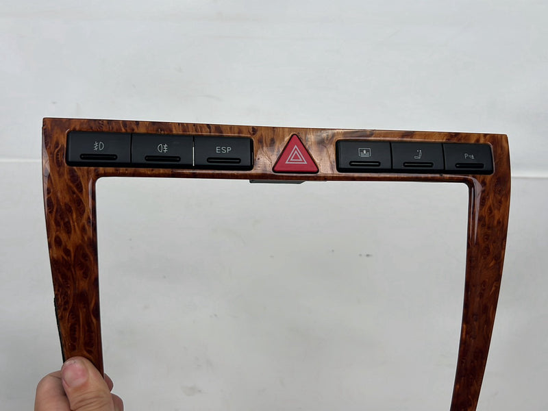 1996-2003 Audi S8 D2 A8 Dash Dashboard Wood Grain Trim Bezel Set OEM #6453EM