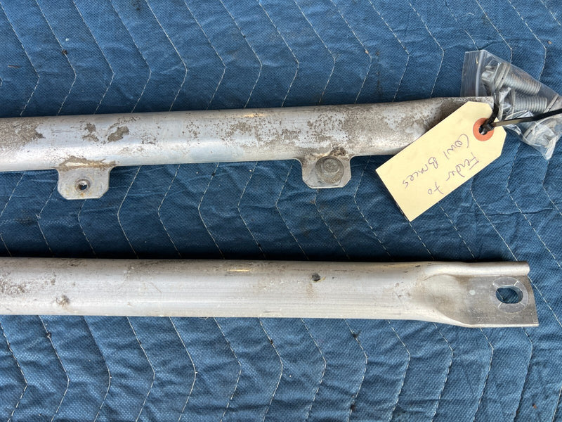 2011-2017 BMW X3 F25 Front Fender to Cowl Brace Bracket Bar Pair OEM #2273EM