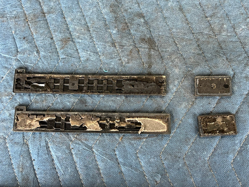 1985-1988 Suzuki Samurai SJ413 Exterior JX Emblem Badge Set of 4 OEM #6419EM