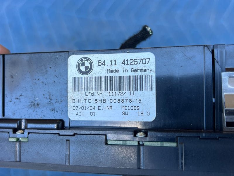 1999-2006 BMW 330xi 325xi E46 Air Conditioning Heat Climate Control OEM #4759EM