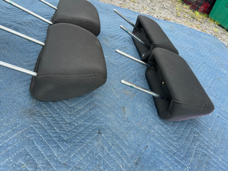 2006-2010 Pontiac G6 Front & Rear Head Rest Set of 4 Black Cloth Seat OEM #4DU