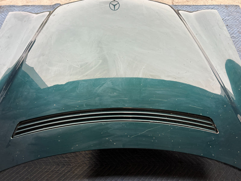 1998-2003 Mercedes W210 E320 Hood Panel Engine Bonnet w/ Grille Green OE #4741EM