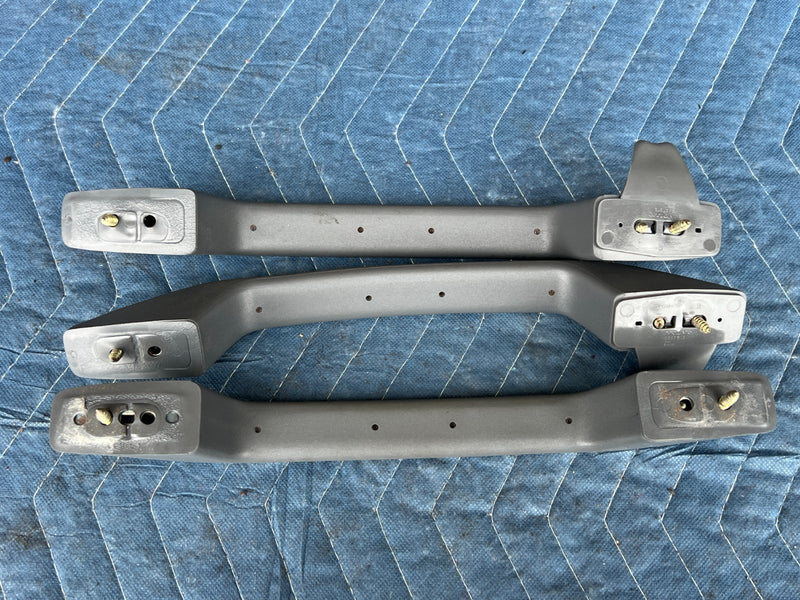 1989-1995 Volvo 740 940 Sedan Overhead Grab Handle Set of 3 Gray OEM #3805EM