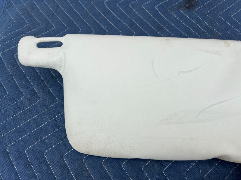 1967-1974 Volvo 140 142 144 145 Right & Left Sun Visor Shade White OEM #4868EM