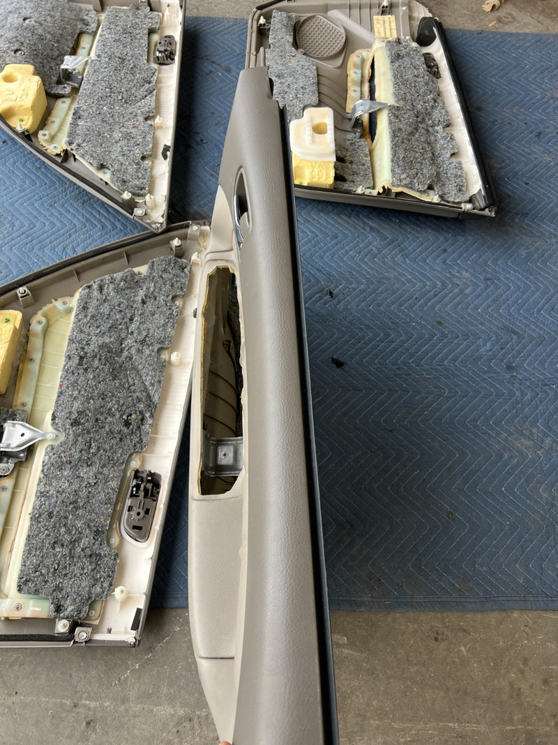 2002-2006 Toyota Camry Interior Door Card Trim Panel Set of 4 Beige OEM #5016EM