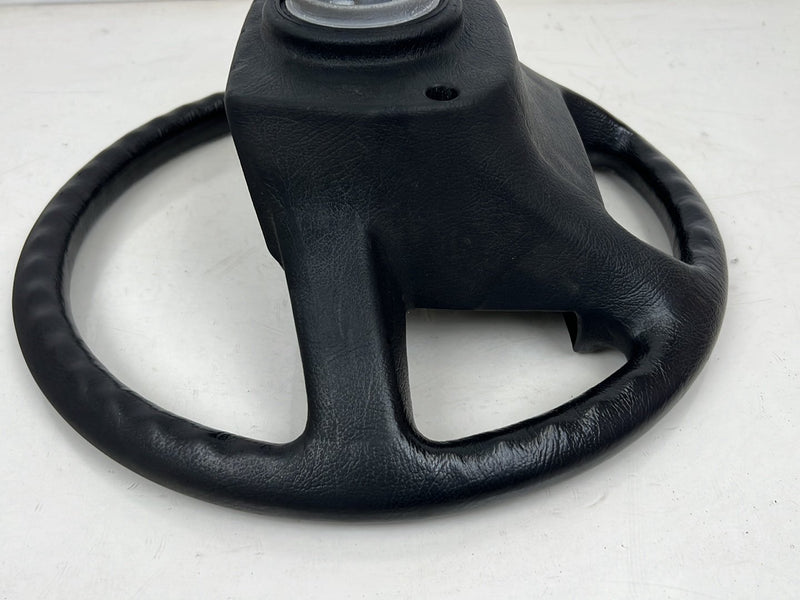 1990-1992 Volvo 740 745 940 Black Leather Steering Wheel 3530081 OEM #5901EM