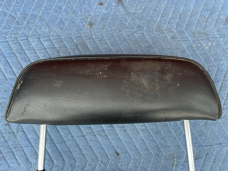 1968-1983 BMW 2002 Ti Tii E10 E21 Black Front Head Rest Pair LH RH OEM #3928M