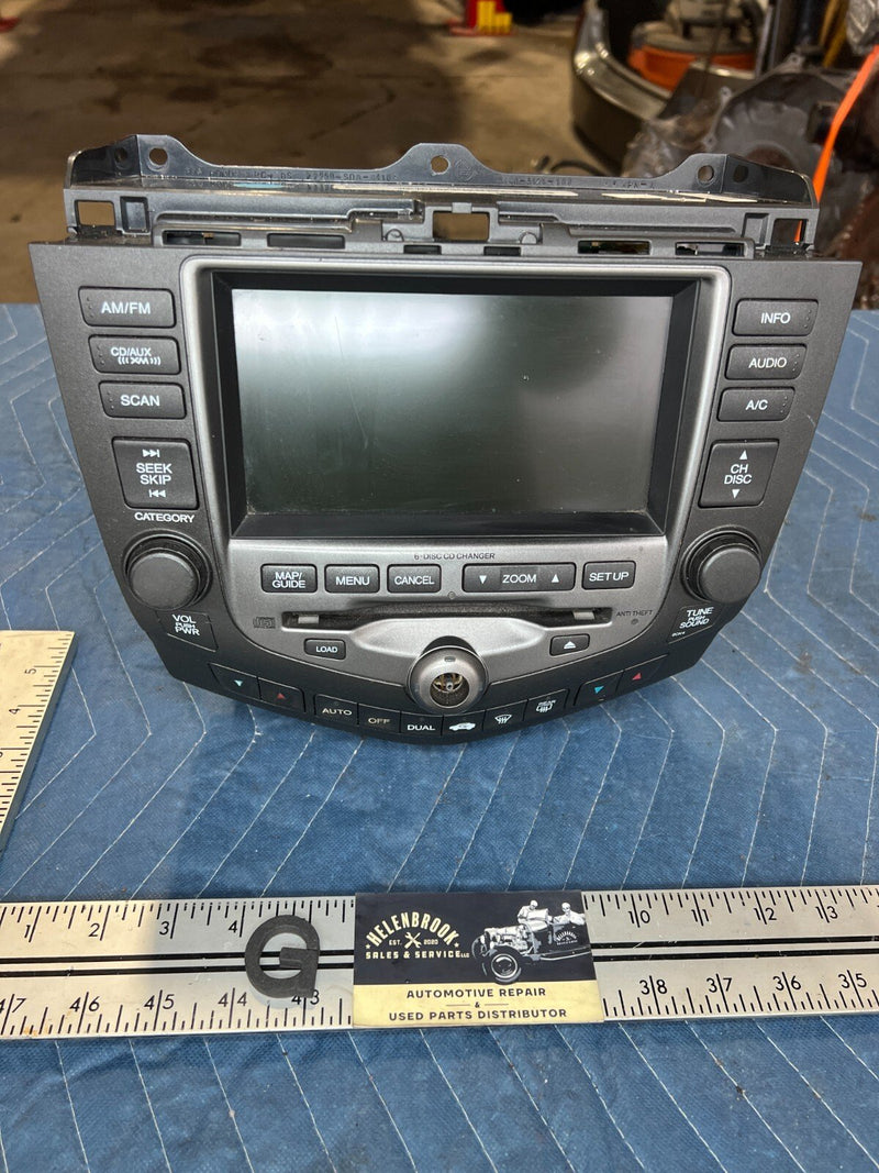 2003-2007 Honda Accord Dash Stereo Head Unit Entertainment Navigation OEM#1515CN
