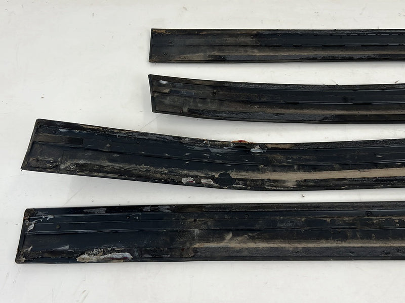 1986-1993 Volvo 240 244 Lower Door Trim Molding Full Set of 4 OEM #5575EM
