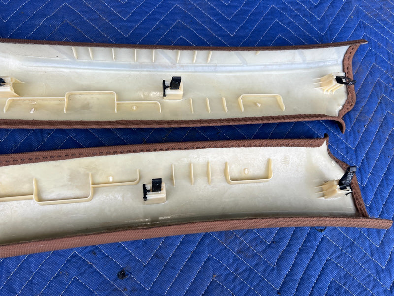 2005-2011 Audi A6 Right & Left A Pillar Trim Pair Amaretto 4F0867233F OE #3403EM