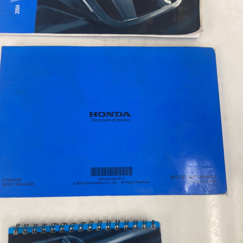2002-2004 Honda CR-V RD2 Owners Manual 31S9A620 OEM #5108M