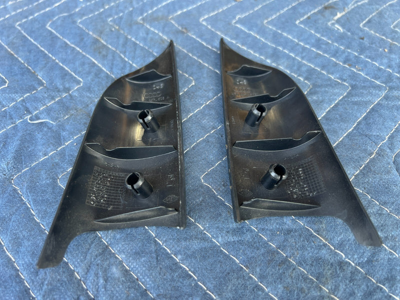 2005-2011 Audi A6 Upper Door Mirror RH + LH Trim Pair 4F0 857 505 A OEM #20ZJ
