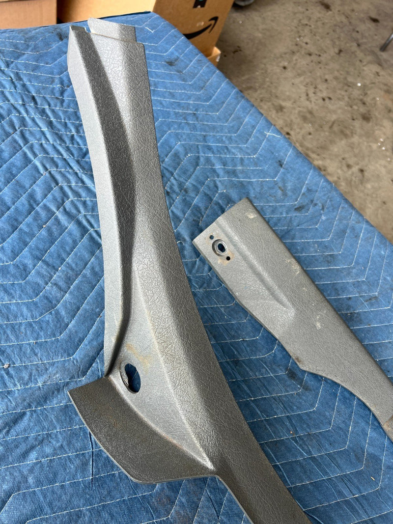 1989-1995 Volvo 740 940 Sedan Rear Right & Left Seat Trim Pair Gray OEM #3671EM