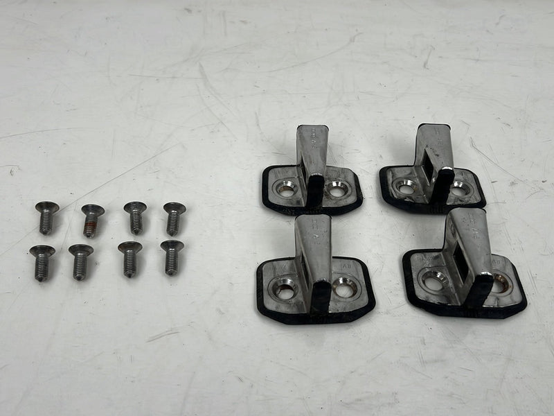 1996-2003 Audi S8 D2 A8 Door Striker Catch Plate Set of 4 w/ Hardware OE #6547EM