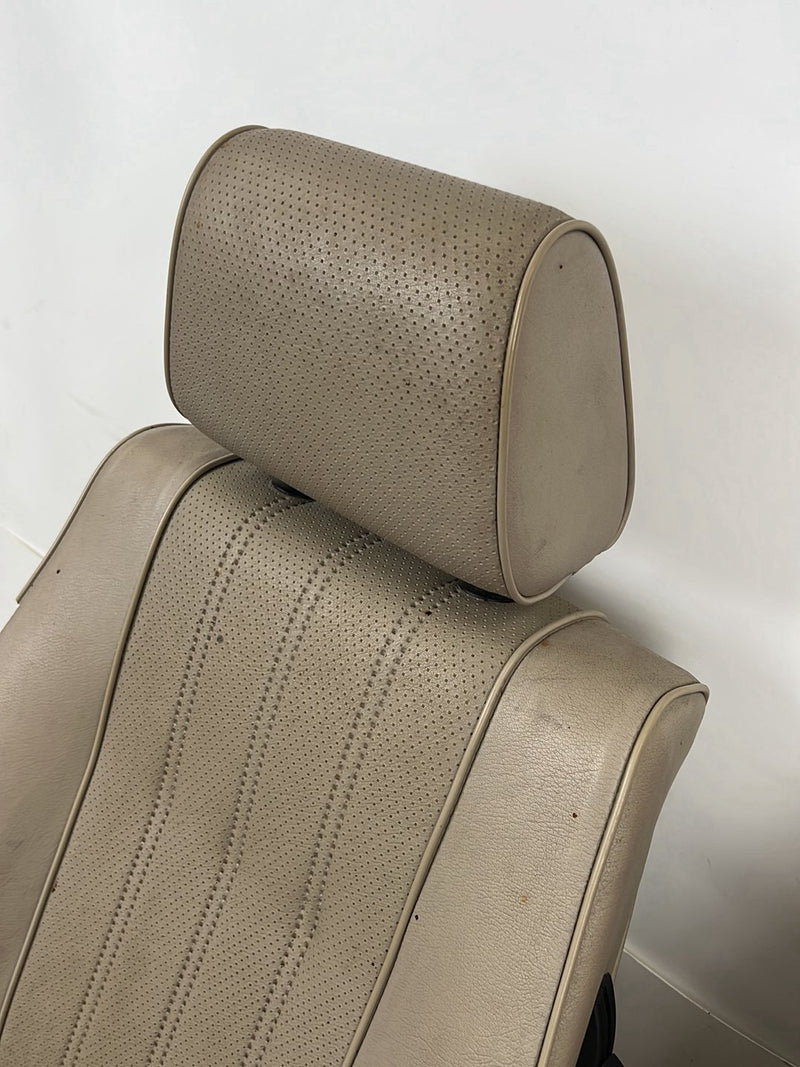 1984-1993 BMW 318i E30 Front Left & Right Bucket Seat Pair Beige OEM #6736EM