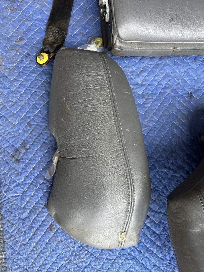 1993-1997 Volvo 850 850R Rear Seat Set Charcoal Leather Wagon Only OEM #4424E
