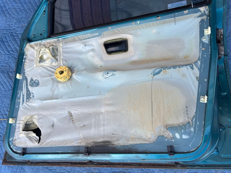 1985-1992 Volkswagen Golf Door Front Right Green OEM