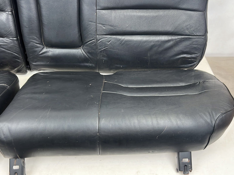 1990-1992 Volvo 740 745 940 Wagon Black Leather Rear Seat Assembly OEM #5985EM