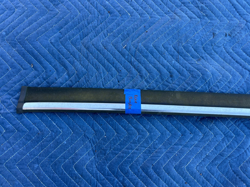 1986-1993 Volvo 240 244 *Sedan Only* Rear Bumper Trim Black & Chrome OEM #4275EM
