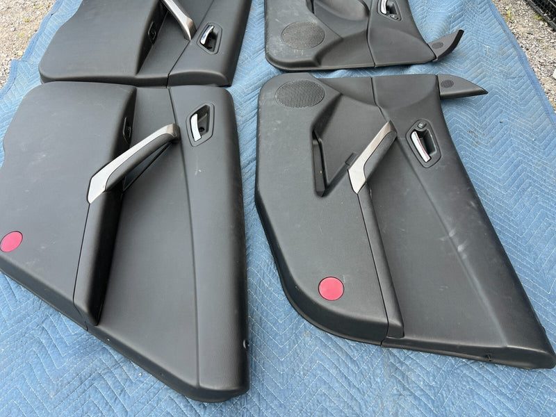 2006-2010 Pontiac G6 Door Card Set of 4 Trim Panel Sedan Black OEM #3DU