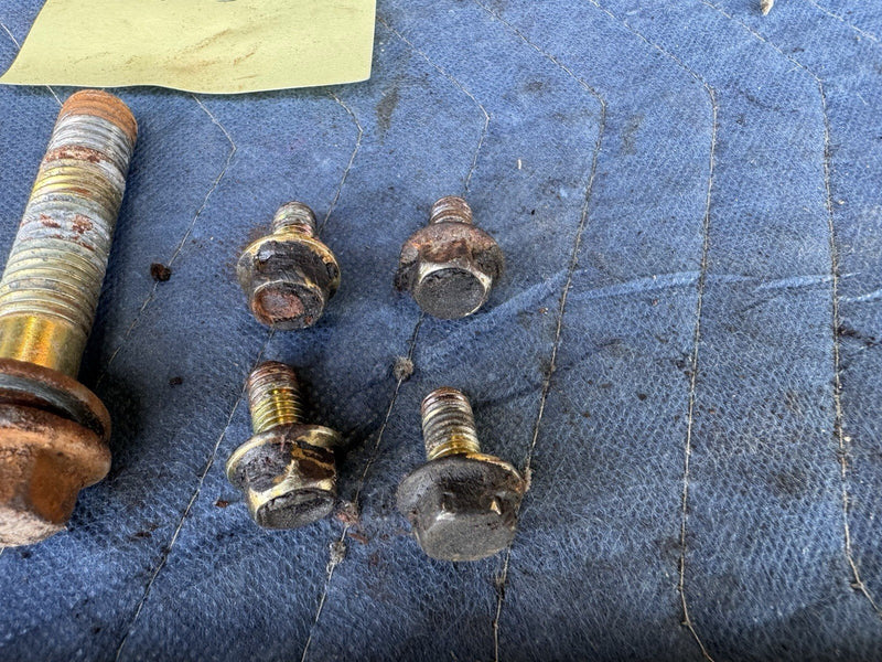 1986-1993 Volvo 240 244 245 Front Bumper Retaining Bolt Set OEM #4946E