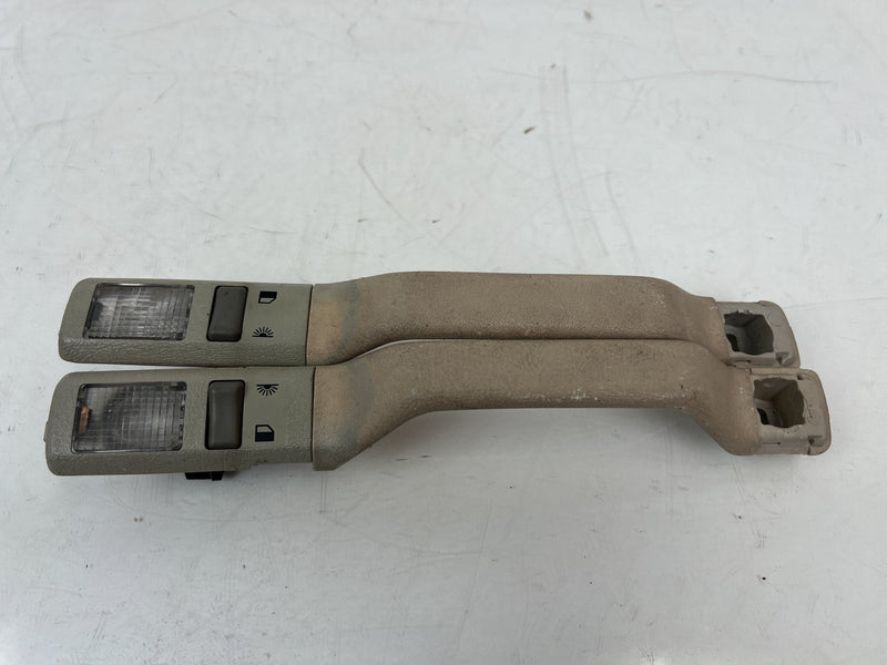 1998-2000 Volvo S70 V70 XC Overhead Grab Handle Set w/ Lights Tan OEM #6855EM