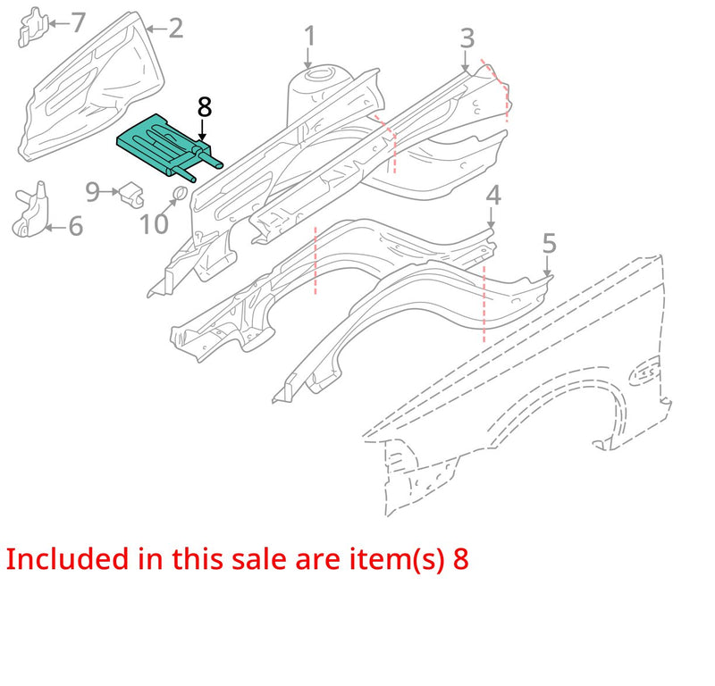 1998-2000 Volvo V70R V70 S70 2.3L Engine Bay Battery Tray 9444453 OEM #4085E