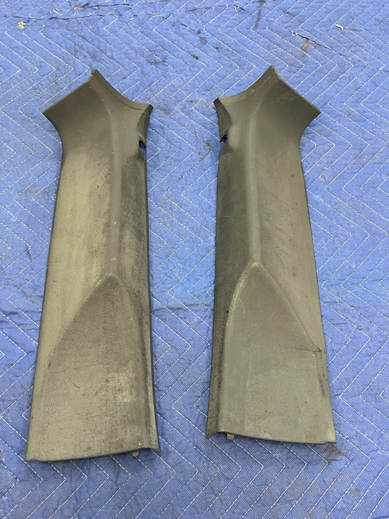 1992-1995 Volvo 940 740 Rear Right & Left D Pillar Trim Pair Gray OEM #3190EM