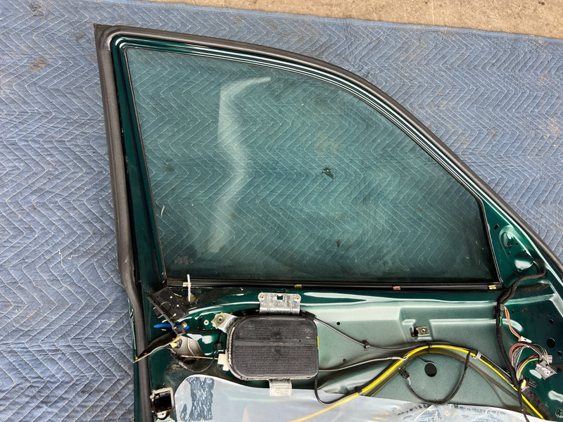 1998-2003 Mercedes W210 E320 Front Driver Left Door Assembly Green OEM #4730EM