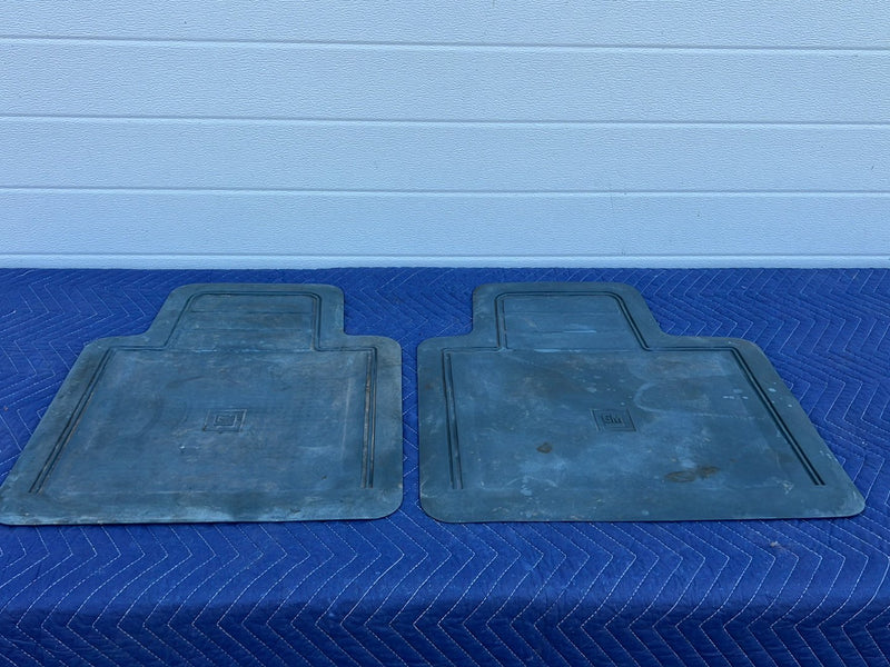 1988-1994 Chevrolet Silverado GMC Sierra OBS Rear Floor Mat Pair Blue OE #5507EM