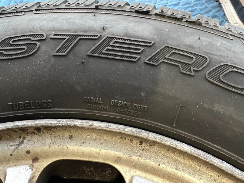 1986-1995 Mercedes 300D W124 15" x 6.5" Wheel & Mastercraft Tire Set OEM #2633EM